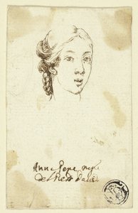 Retrato femenino Cabeza de Stefano della Bella