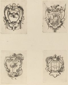 Cuatro emblemas para el funeral del Príncipe Francesco de Medici de Stefano della Bella