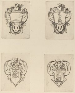 Cuatro emblemas para el funeral del Príncipe Francesco de Medici de Stefano della Bella