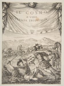 Frontispicio para Il Cosmo, 1650 de Stefano della Bella