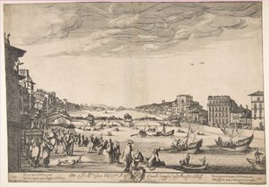Juego del Puente, Pisa, 1634 de Stefano della Bella