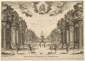 Jardín de Venus, 3.ª escena: El matrimonio de los dioses de Stefano della Bella