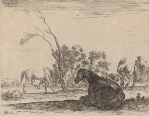 Caballos en un Pasto, 1642