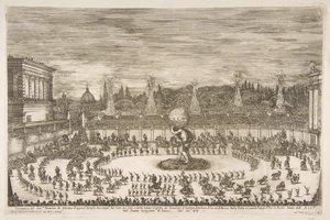 Il Mondo Festeggiante: Entrada de Cosimo III de Medici, 1661 de Stefano della Bella