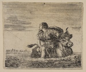 Júpiter y Europa, de Juego de la Mitología, 1644 de Stefano della Bella