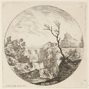 Paisaje (Paisajes y ruinas de Roma, 7) de Stefano della Bella