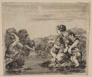 Latona, del Juego de la Mitología, 1644 de Stefano della Bella