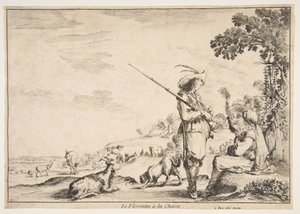 El florentino en la caza, ca. 1654 de Stefano della Bella