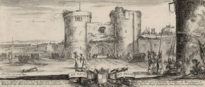 Entrada a una fortaleza de Stefano della Bella