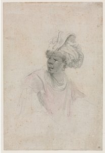 Study of a Moor, Facing to the Left de Stefano della Bella