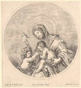 María con el Niño y Juan el Bautista de Stefano della Bella