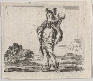 Mercurio, del Juego de la Mitología Jeu de la Mythologie, 1644 de Stefano della Bella