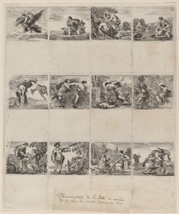 Cartas de juego mitológicas, 1644 de Stefano della Bella