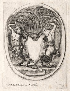 Nuevo modelo para un cartucho, 1647 de Stefano della Bella