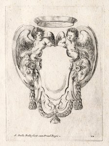 Nuevo modelo para un cartucho, 1647 de Stefano della Bella