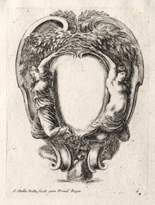 Nuevo modelo para un cartucho, 1647 de Stefano della Bella