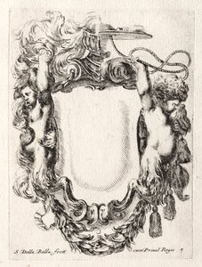 Nuevo modelo para un cartucho, 1647 de Stefano della Bella