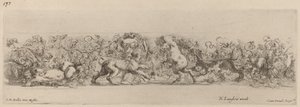 Friso ornamental con vid, probablemente 1648 de Stefano della Bella