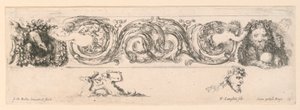Ornamentos de frisos y follajes de Stefano della Bella