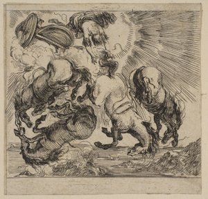 Faetón, del Juego de la Mitología, 1644 de Stefano della Bella