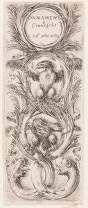 Plato, de la serie Ornamenti o grottesche (Ornamentos o Grotescos) de Stefano della Bella