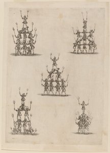 Pirámides de Malabaristas de Stefano della Bella