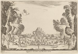 Quarta Scena di Mare, 1637 de Stefano della Bella