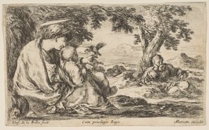 Descanso en la huida a Egipto, ca. 1641