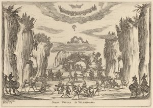 Escena de la gruta de Vulcano