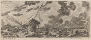 Barco en tempestad