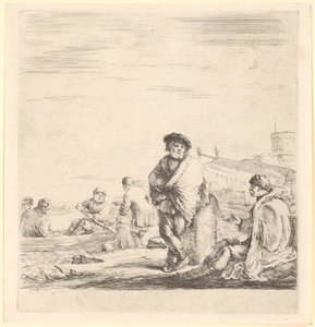 Marinero de pie junto a un levantino sentado de Stefano della Bella