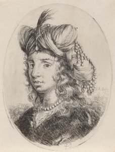 Sultana Adornada con Perlas, Girada a la Izquierda, 1649-1650 de Stefano della Bella