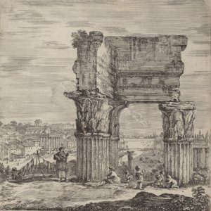 Templo de la Concordia y Foro Romano, 1656
