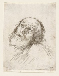 Cabeza de San Pedro penitente de Stefano della Bella