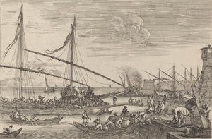 Las fortificaciones en Livorno, probablemente c. 1654-1655 de Stefano della Bella