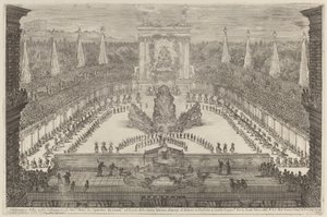 El Príncipe de Toscana, sus tropas a caballo y carruajes alrededor del Monte Atlas, 1661 de Stefano della Bella