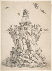 La roca de Eolo, 1652 de Stefano della Bella