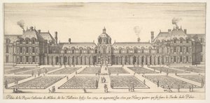 El palacio de Catalina de Médici, llamado las Tullerías, de Various views of remark..., 1649-51