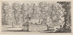 Página de título para Divers paysages, en o antes de 1647 de Stefano della Bella