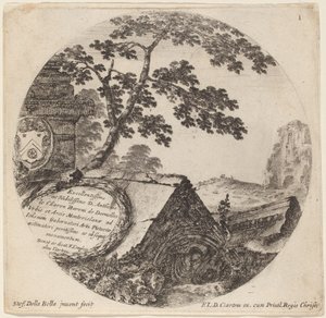 Página de Título para "Paysages et ruines de Rome" de Stefano della Bella