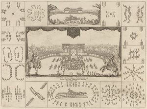 Torneo ejecutado en Florencia para el matrimonio del Gran Duque Fernando II, 1637 de Stefano della Bella