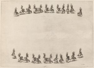 Veinticuatro caballeros retozando de Stefano della Bella