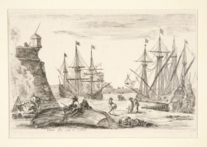 Vista de un Rincón de Calais (Vue d de Stefano della Bella