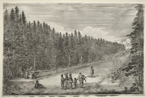 Vistas de la Villa de Pratolino: El Paseo de las Fuentes