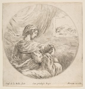 Virgen amamantando al Niño Jesús, ca. 1641 de Stefano della Bella