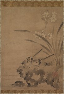 Wagtails and Narcissus de Stefano della Bella