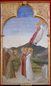 El matrimonio místico de San Francisco de Asís de Stefano di Gionvanni dit Sassetta