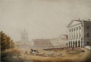 El Instituto Smolny para Nobles Doncellas en San Petersburgo, 1823