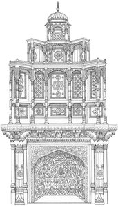 Pieza decorativa de chimenea de Bagshot Park, Surrey