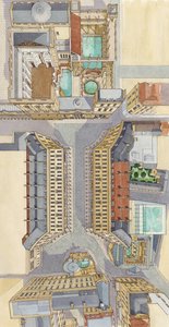 Springs Of Bath, c.2004-2023 (tinta y acuarela) de Stephen Conlin